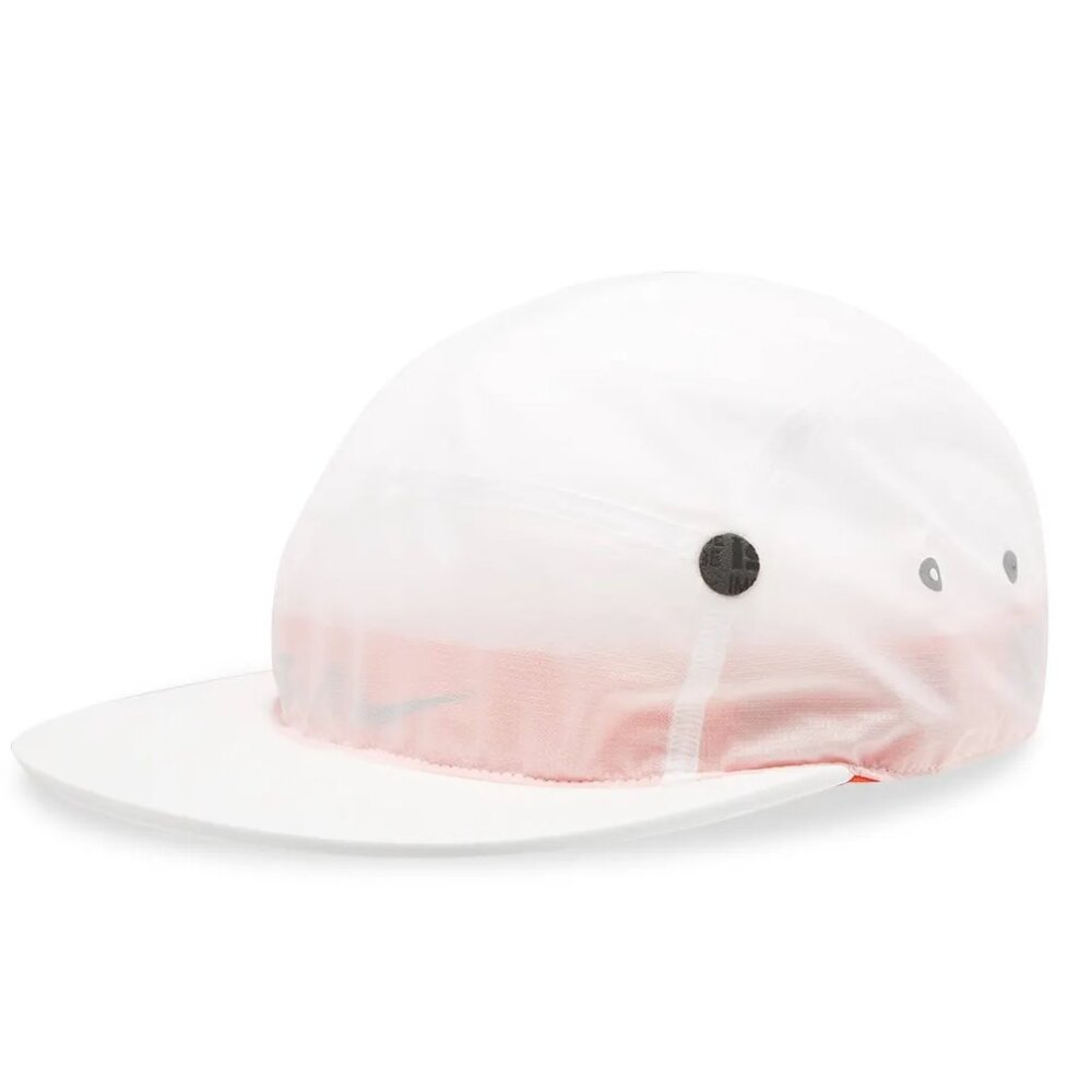 Nike AW84 ISPA 5 Panel Hat White Nylon Ripstop ISPA Reflective Swoosh Nike AW84